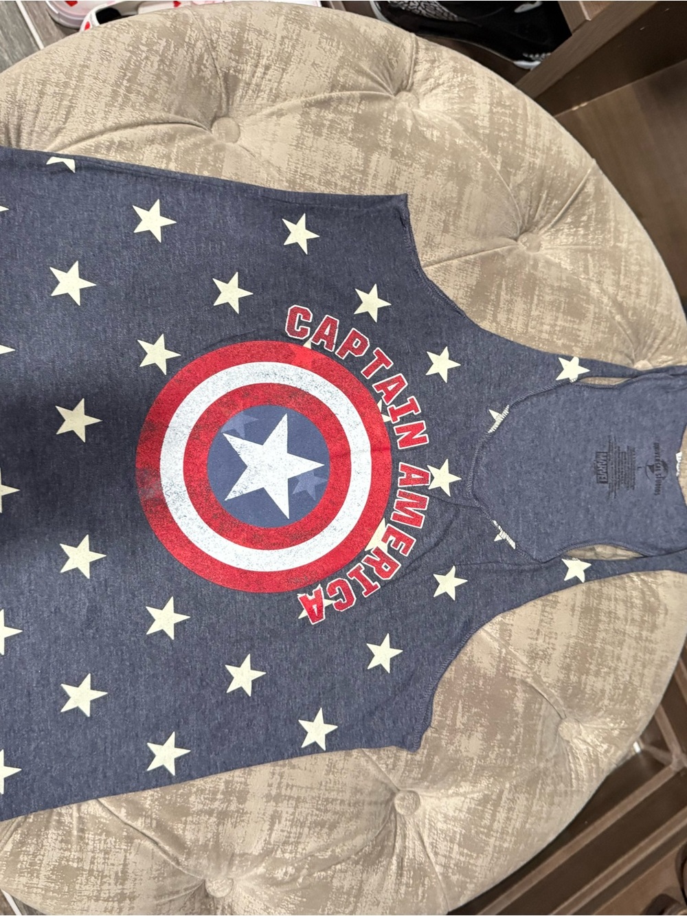 Captain America Kids Costume Tank Top - Blue
